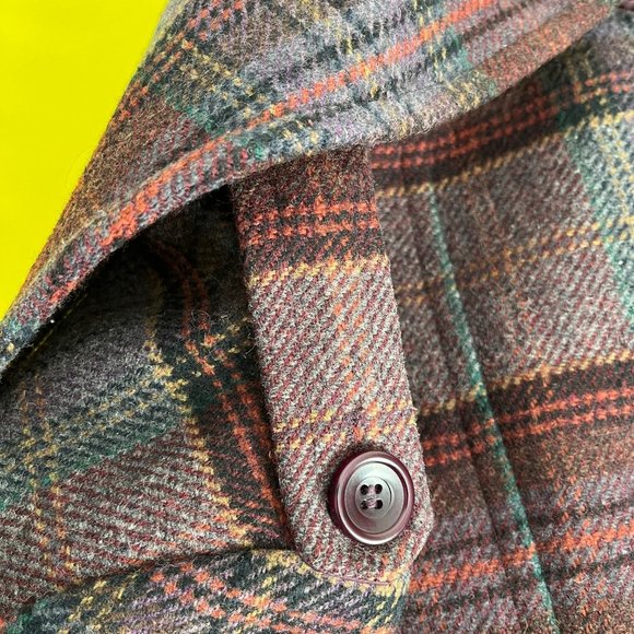 Moda International for Victoria's Secret Wool Pea Coat, Purple, Size XS - Picture 7 of 14